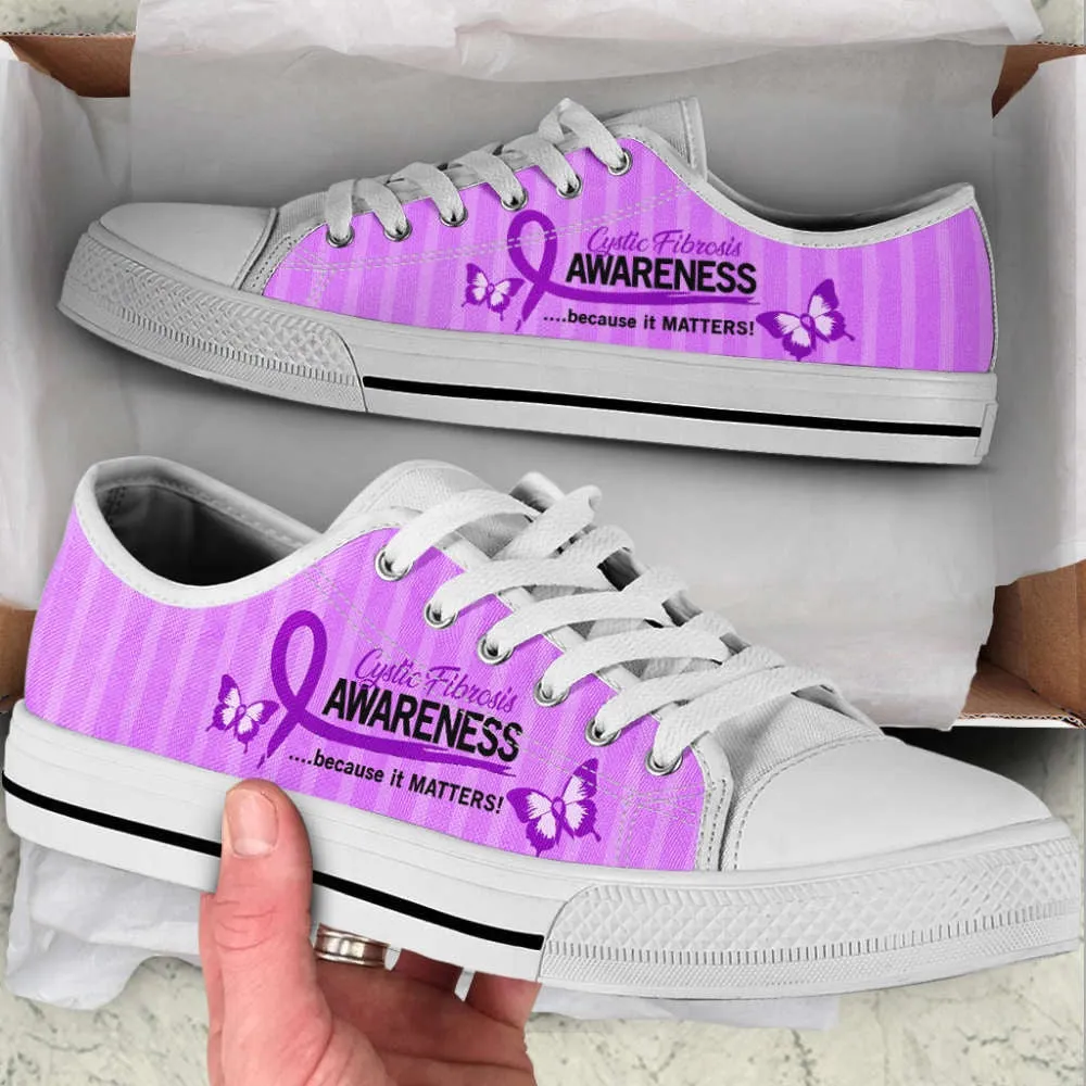 Cystic Fibrosis Shoes Because It Matters Low Top Shoes Canvas Shoes, Best Canvas Shoes, Low Top Sneaker