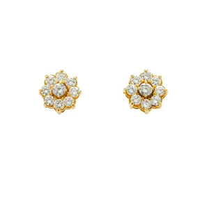 Diamond Cluster Earrings