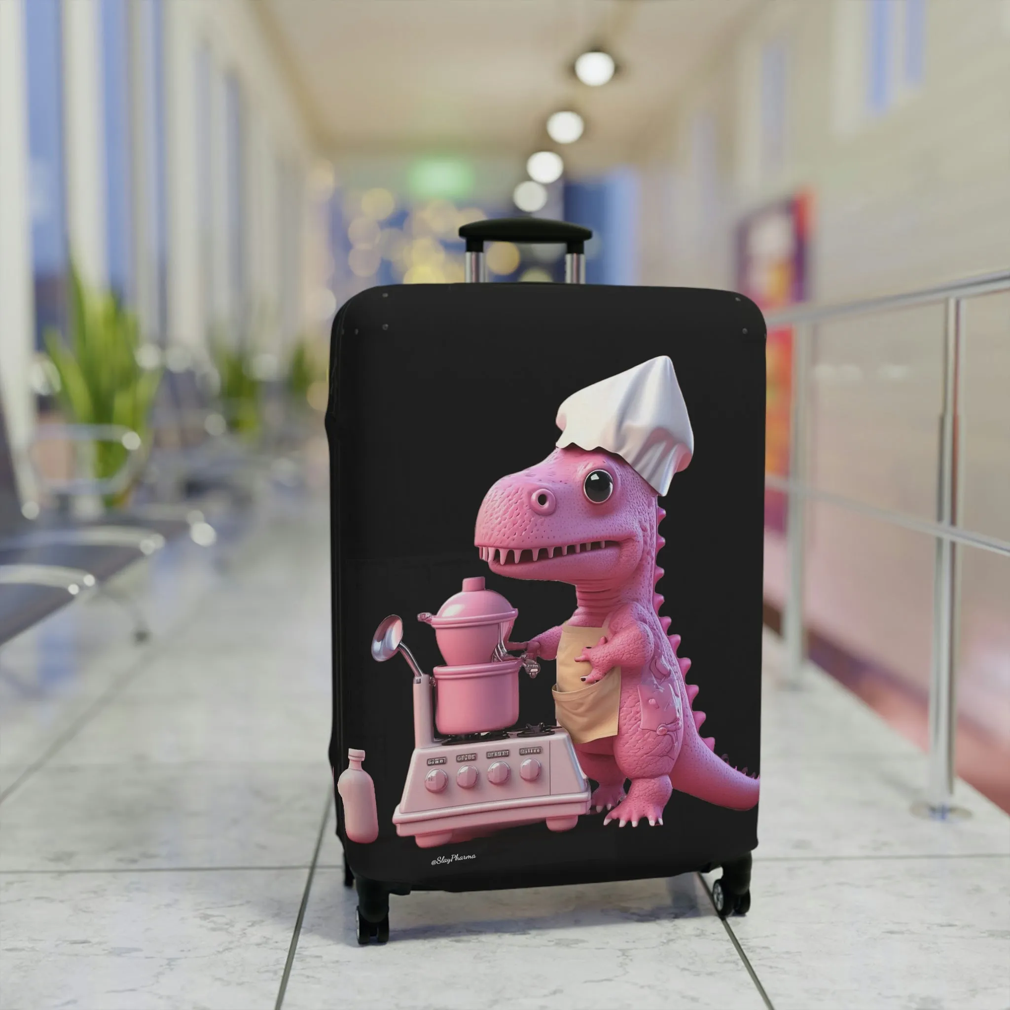 Dinosaur Baker Luggage Cover