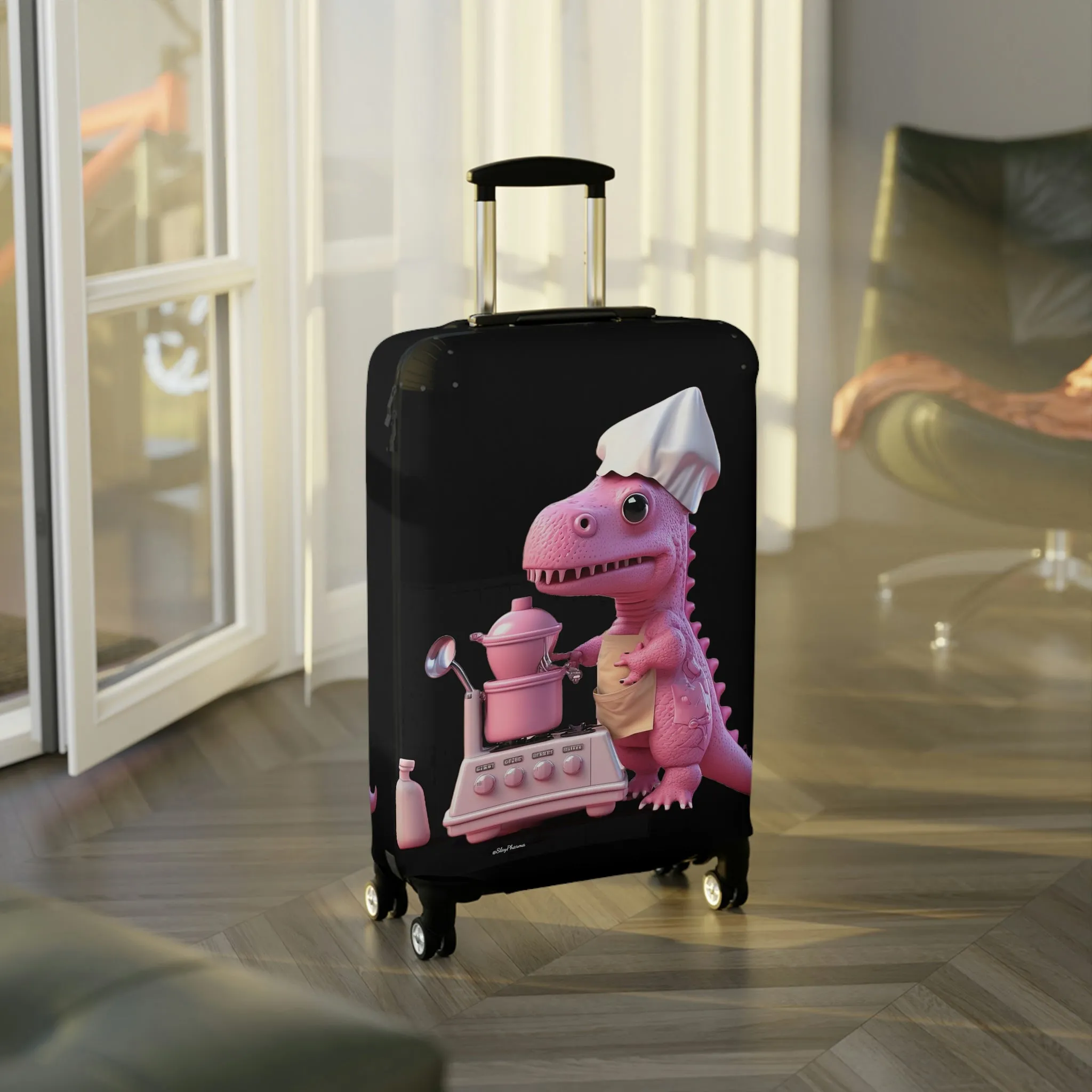 Dinosaur Baker Luggage Cover