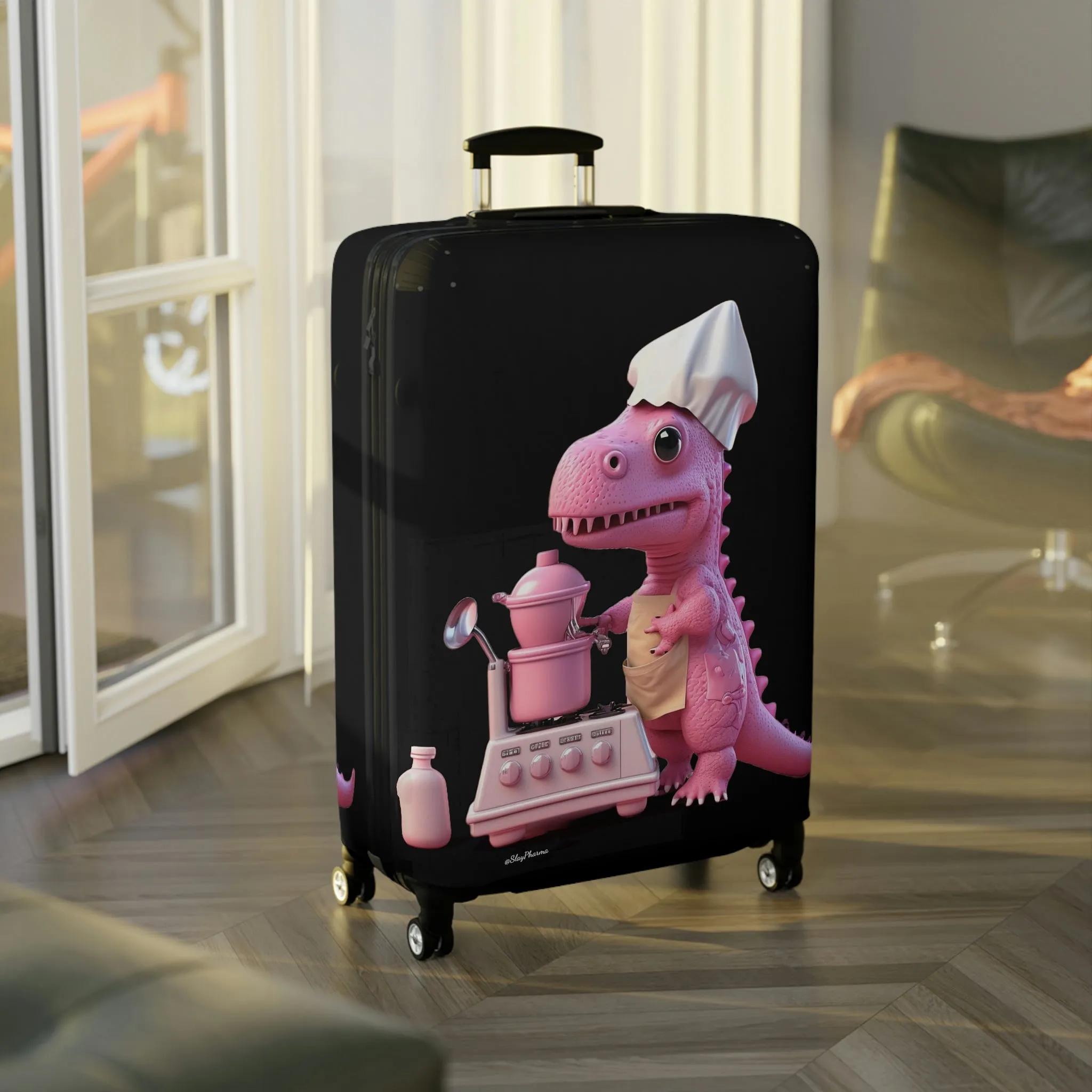 Dinosaur Baker Luggage Cover