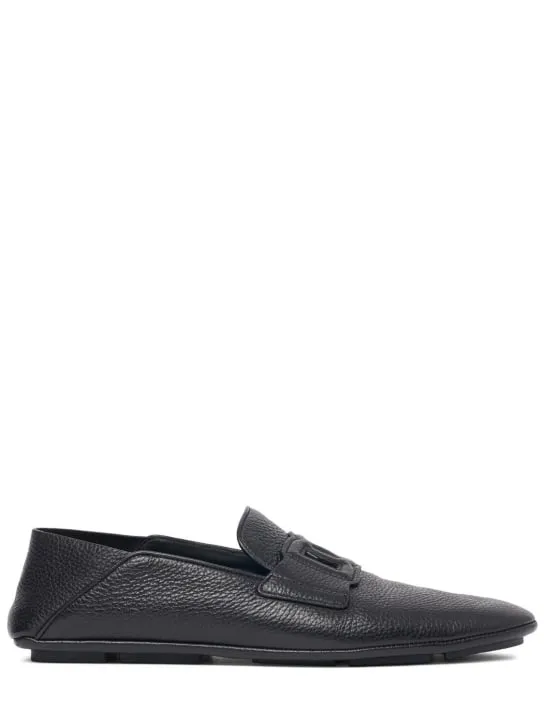 Dolce&amp;Gabbana   DG Driver leather loafer 