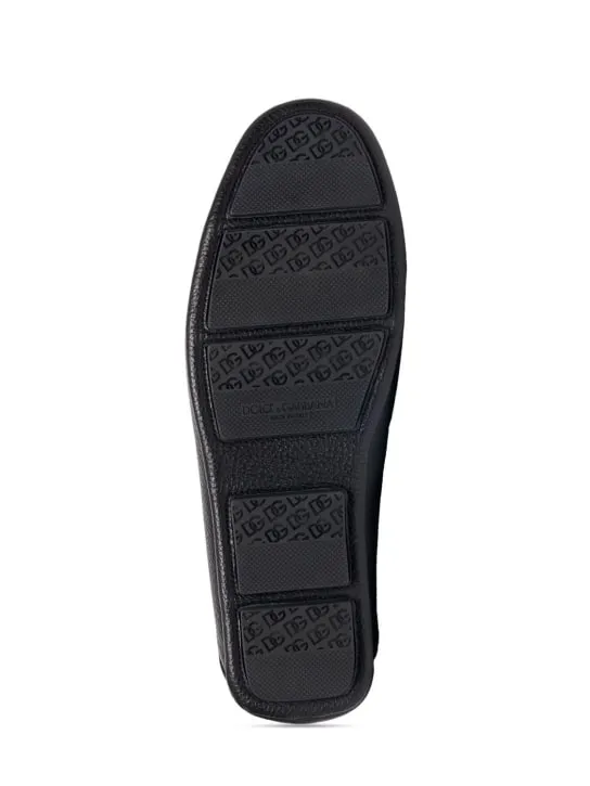 Dolce&amp;Gabbana   DG Driver leather loafer 