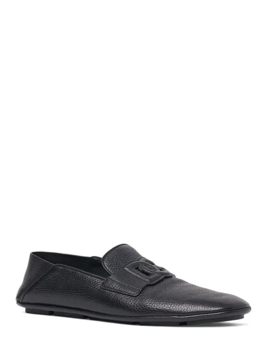 Dolce&amp;Gabbana   DG Driver leather loafer 