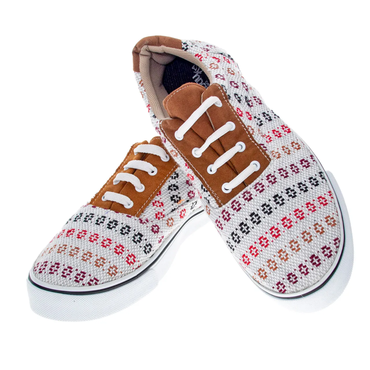 Dotted Pedal Loom Slip-On Sneakers