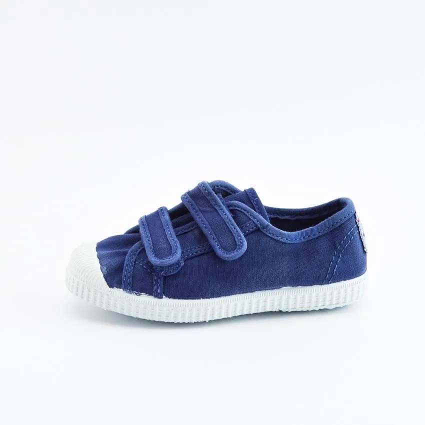 Double Strap Sneaker- Washed Navy