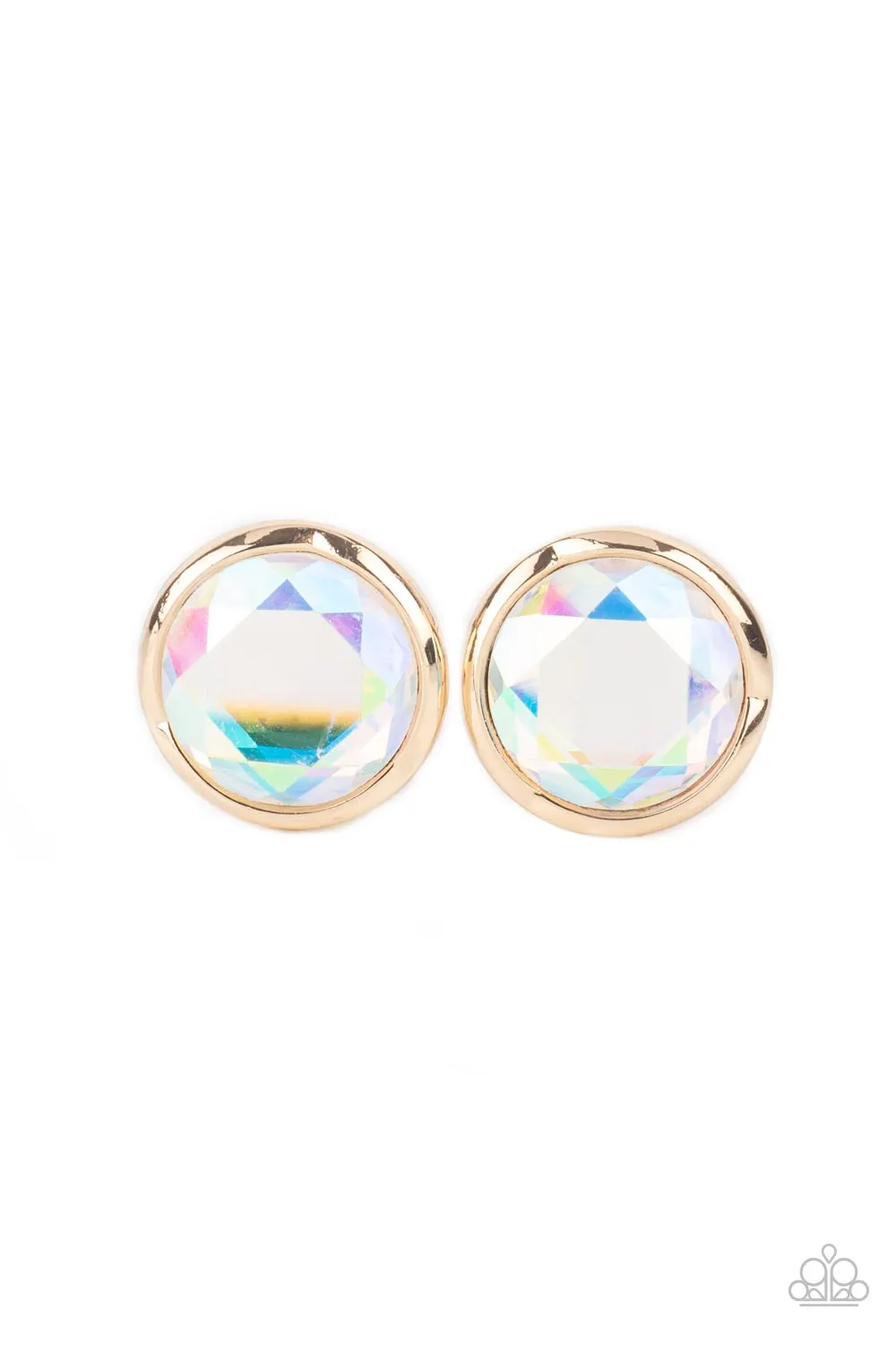 Double-Take Twinkle - Gold Earrings - Paparazzi Accessories