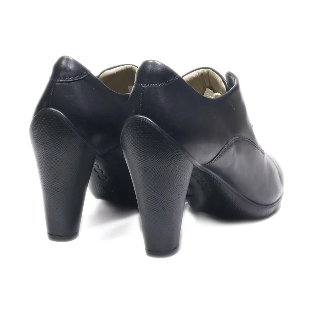 Ecco High-Heel Shoes Leather Black Colour For Women