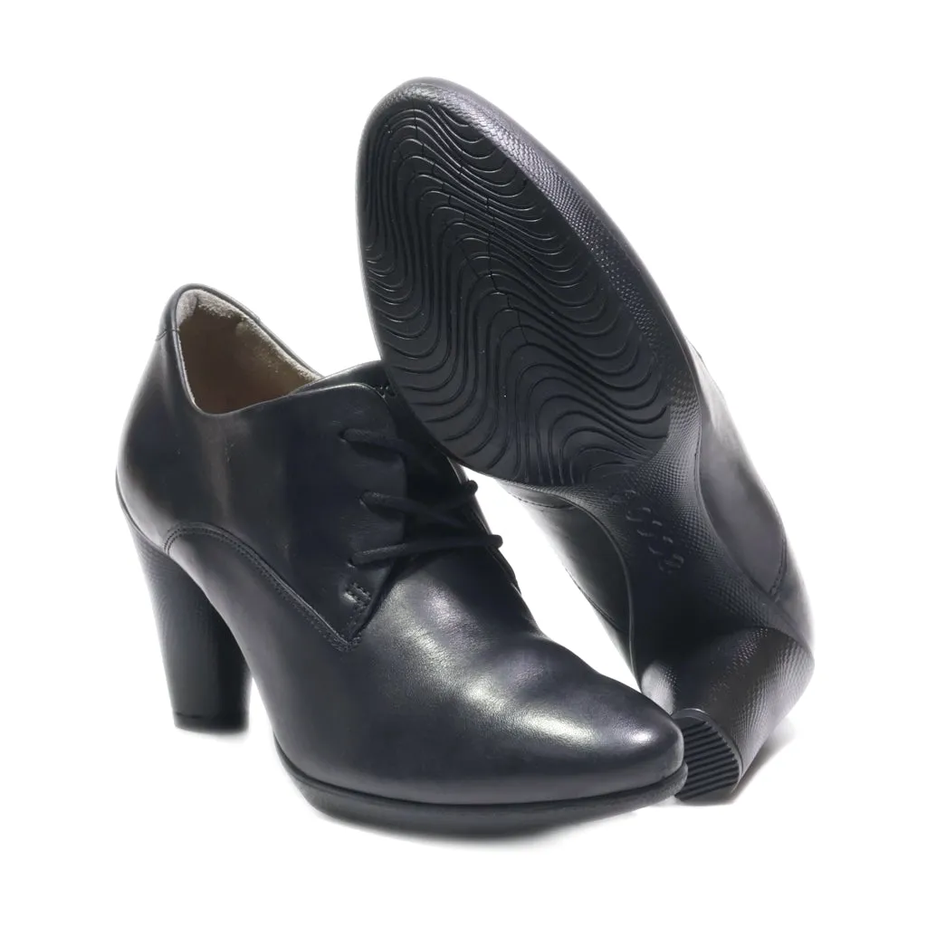 Ecco High-Heel Shoes Leather Black Colour For Women