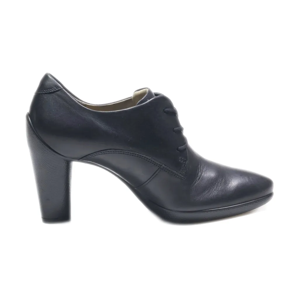 Ecco High-Heel Shoes Leather Black Colour For Women