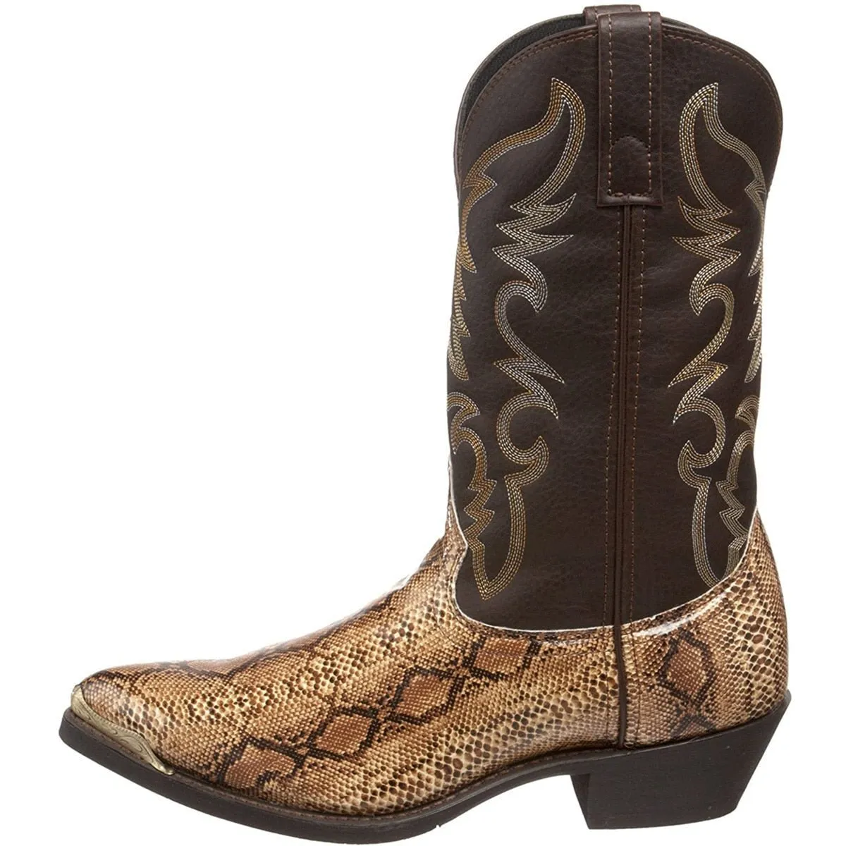 Embroidered Exotic Western Mid-Calf Cowboy Boots