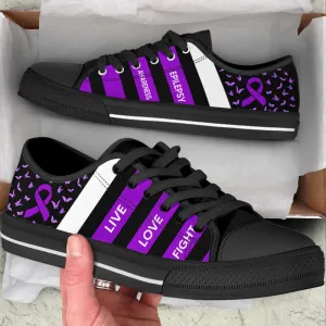 Epilepsy Shoes Plaid Low Top Shoes Canvas Shoes, Best Canvas Shoes, Low Top Sneaker