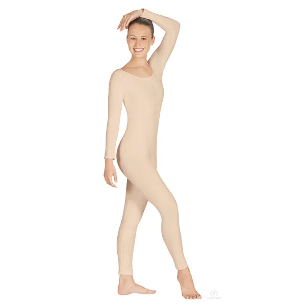 Eurotard 44129 Womens Microfiber Scoop Neck Long Sleeve Unitard