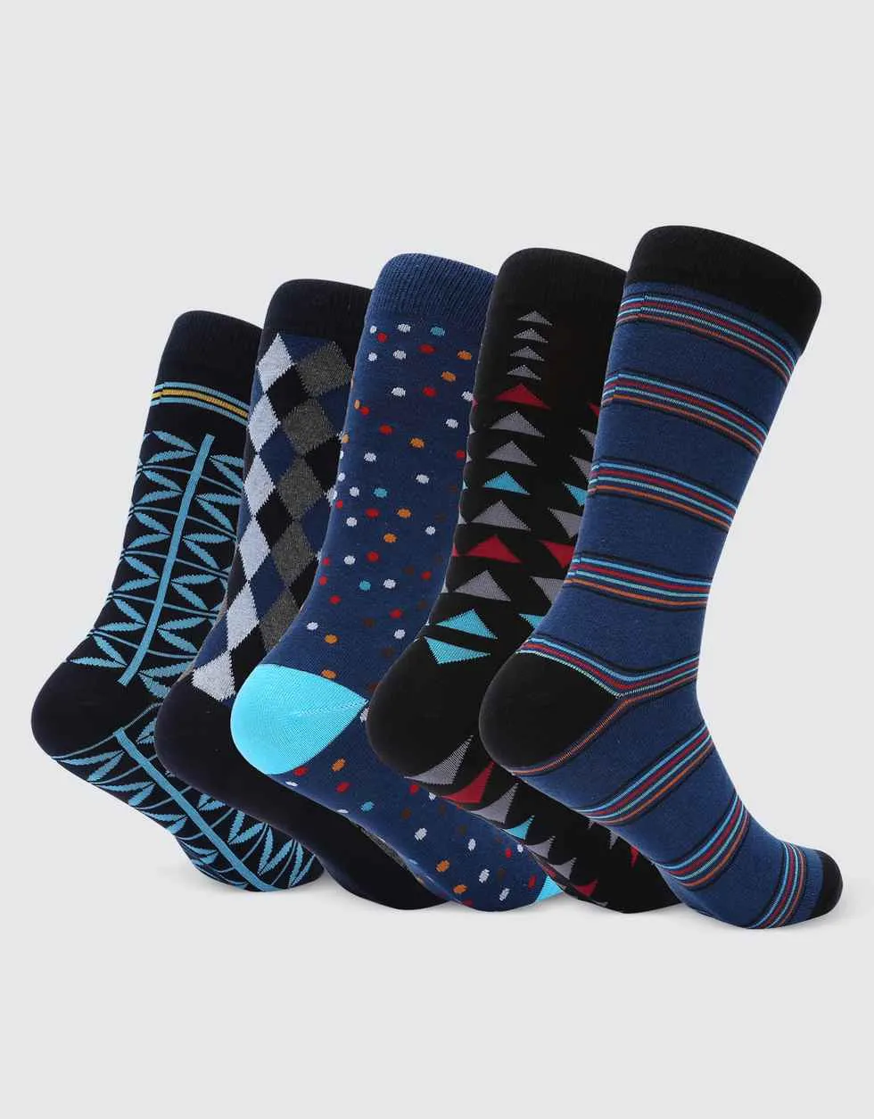 Exceptional Evening Crew Socks 5 Pack