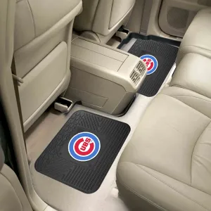 Fanmats Chicago Cubs Back Seat Car Utility Mats - 2 Piece Set