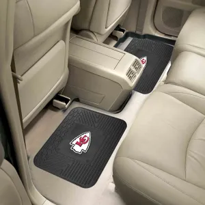 Fanmats Kansas City Chiefs Back Seat Car Utility Mats - 2 Piece Set