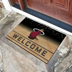 Fanmats Miami Heat Rubber Door Mat - 18" x 30"