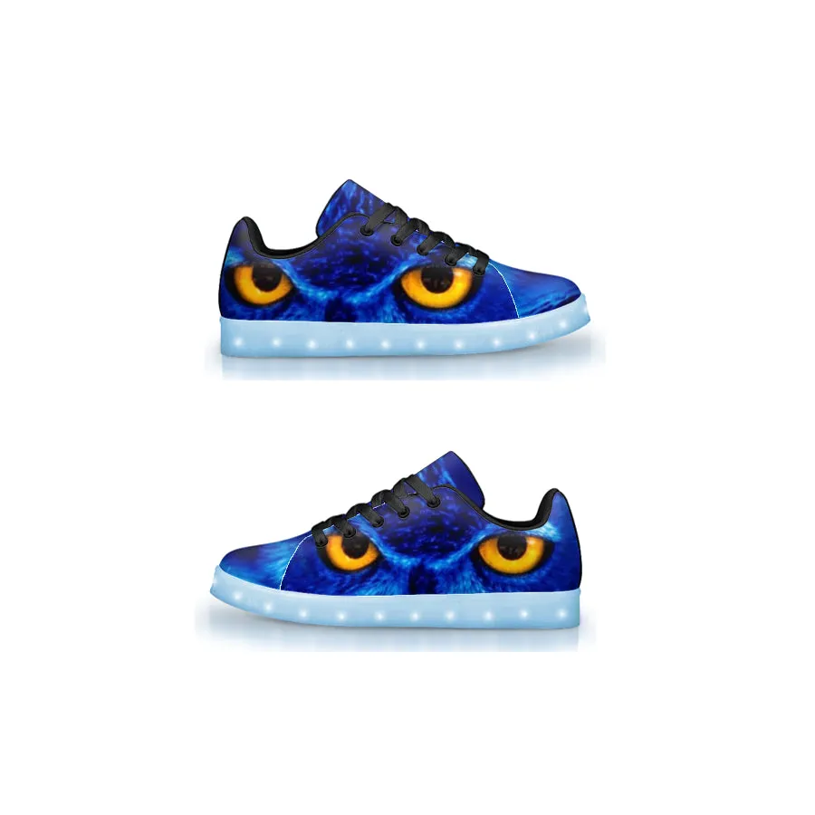 Flashy Blue Owl Trainers