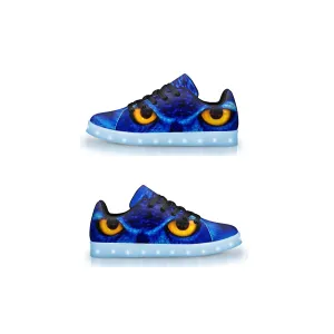 Flashy Blue Owl Trainers