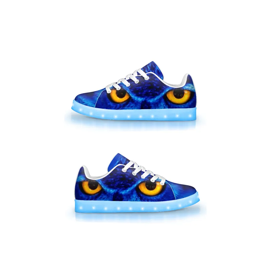 Flashy Blue Owl Trainers