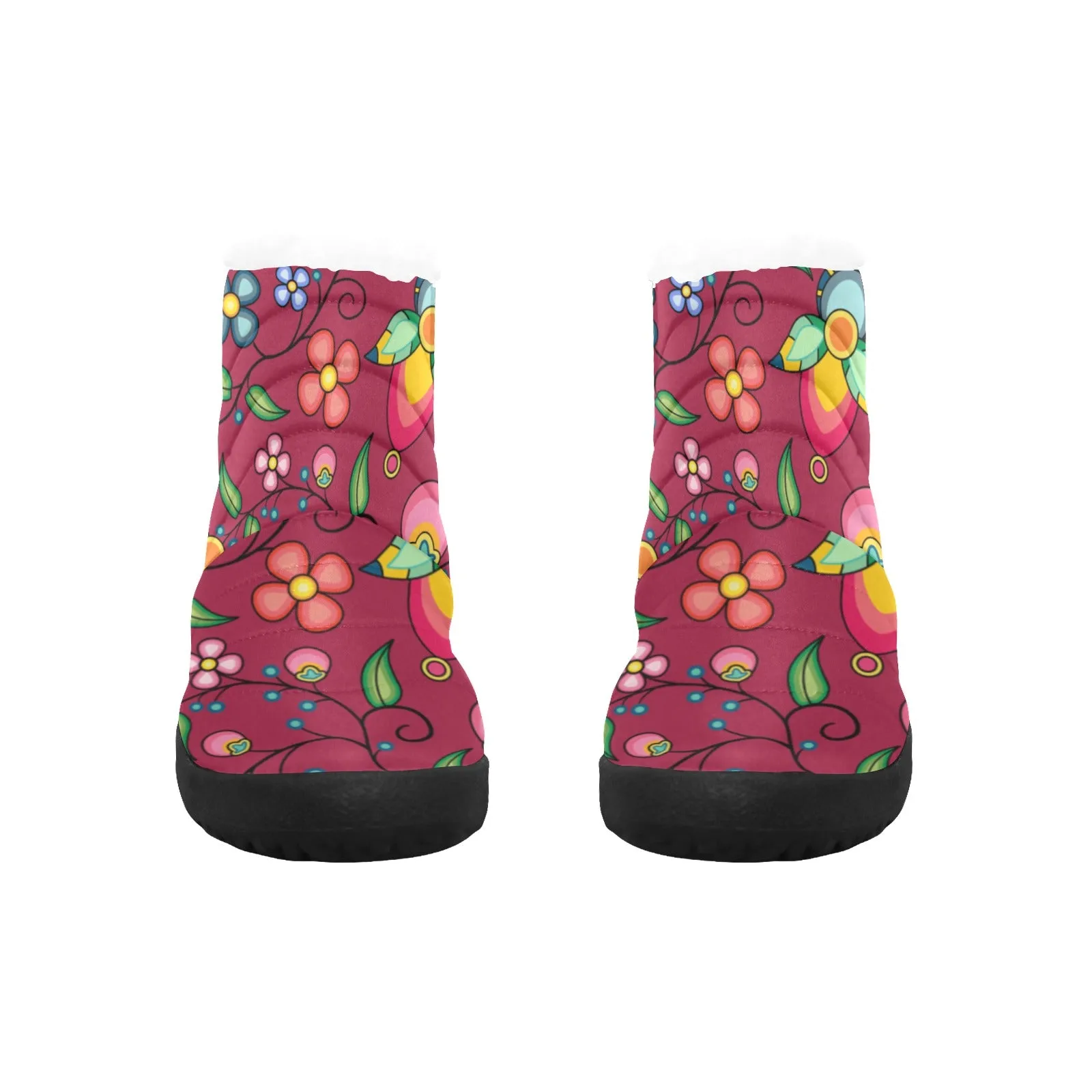 Floral Bounty Magenta Women's Padded Winter Boot