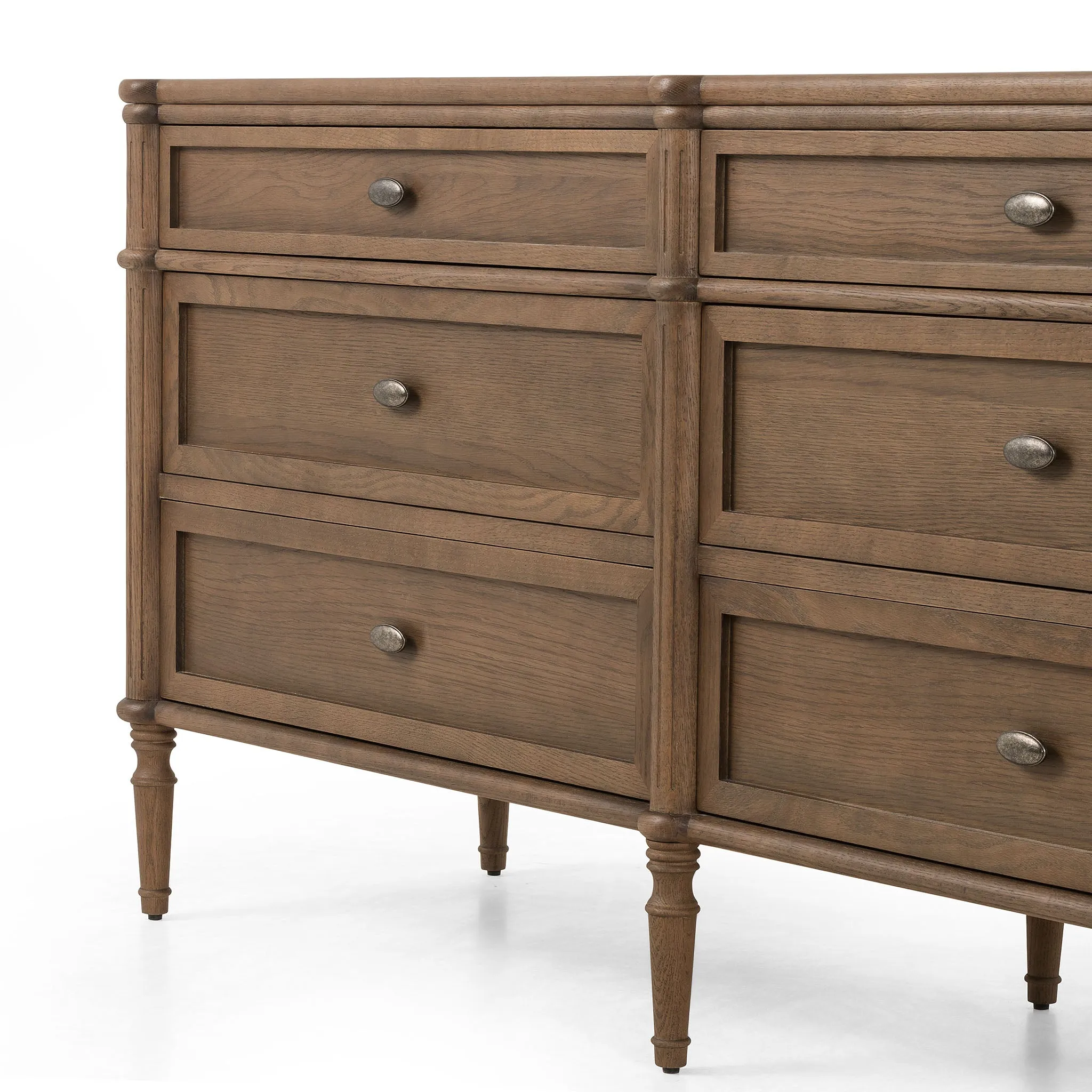 Four Hands Toulouse 6 Drawer Dresser in Toasted Oak