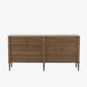 Four Hands Toulouse 6 Drawer Dresser in Toasted Oak