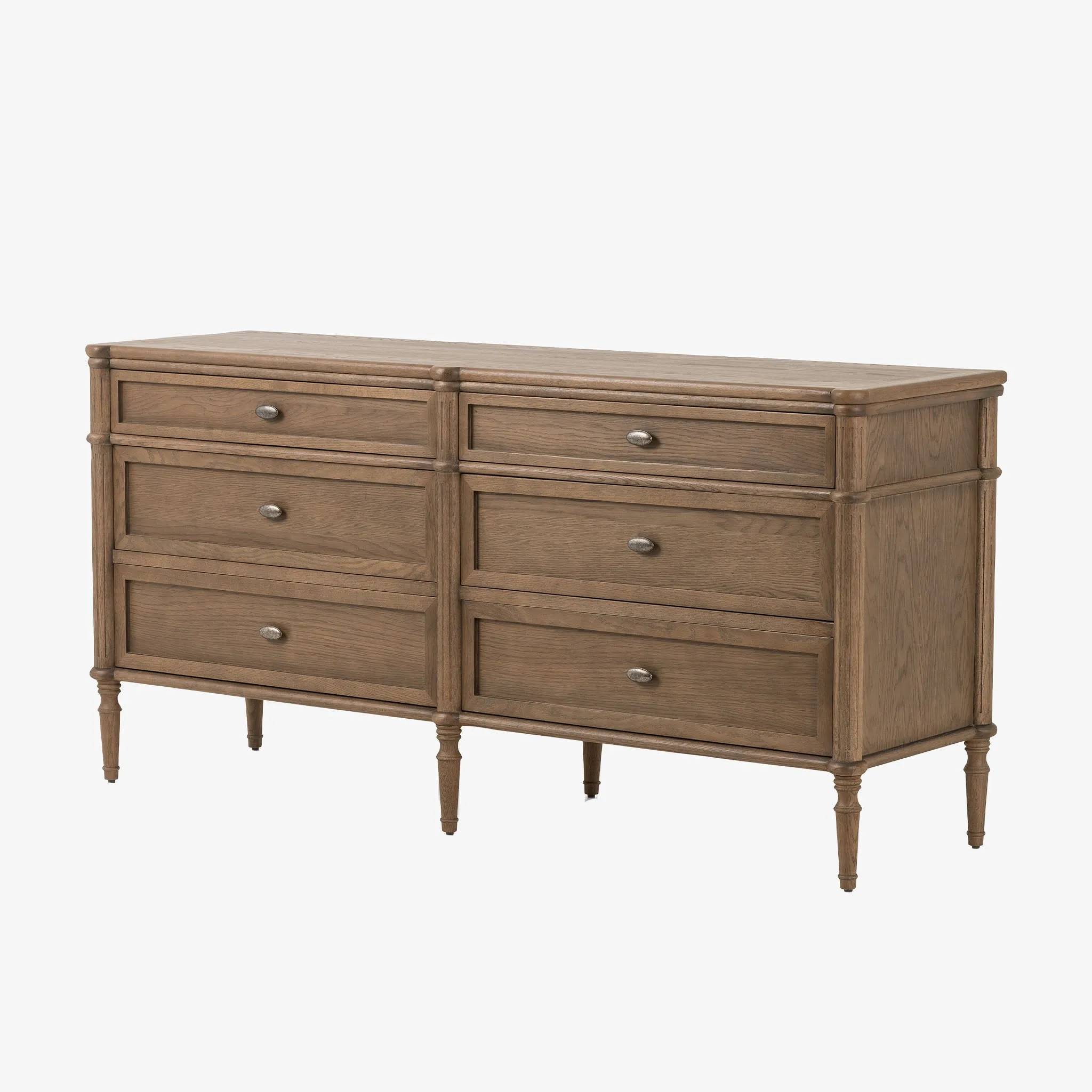 Four Hands Toulouse 6 Drawer Dresser in Toasted Oak