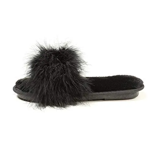 Fur Slippers Memory Foam Cozy House Slides Shoes