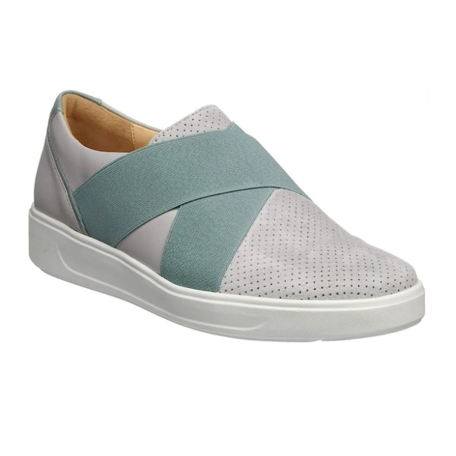 Ganter Heidi 5 Slip On Sneaker (Women) - Grey/Salvia