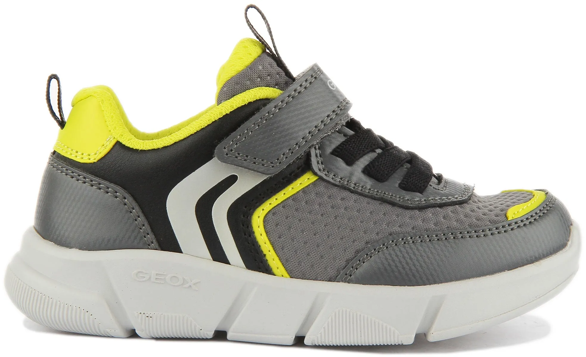 Geox Aril Boy Trainers In Grey For Kids