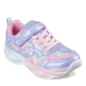 Girl's Skechers, S-Lights: Twisty Glow - Sorbet Swirl Sneaker - Little Kid