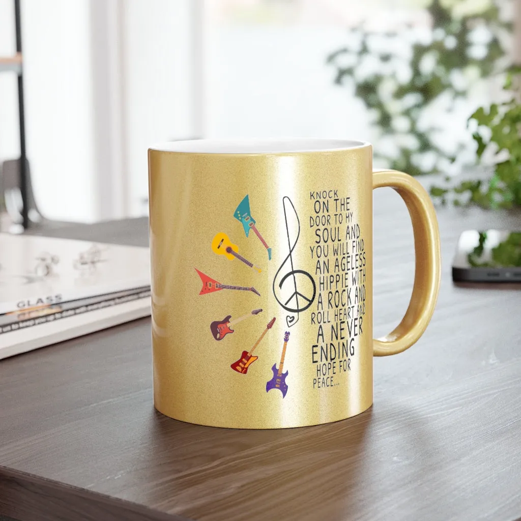 Give me the beat Metallic Mug (Silver / Gold)