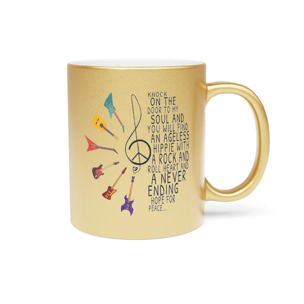 Give me the beat Metallic Mug (Silver / Gold)