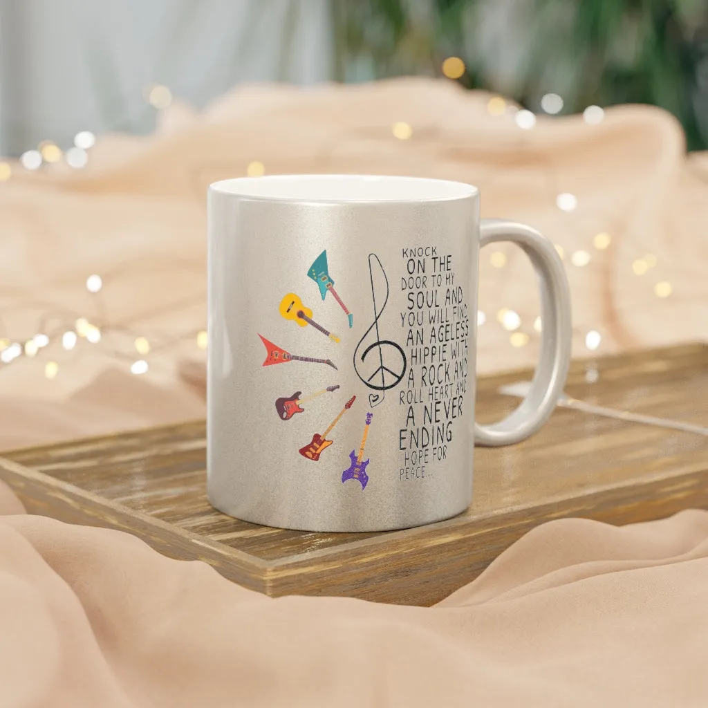 Give me the beat Metallic Mug (Silver / Gold)