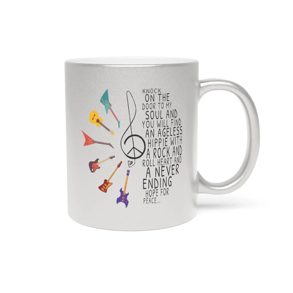 Give me the beat Metallic Mug (Silver / Gold)