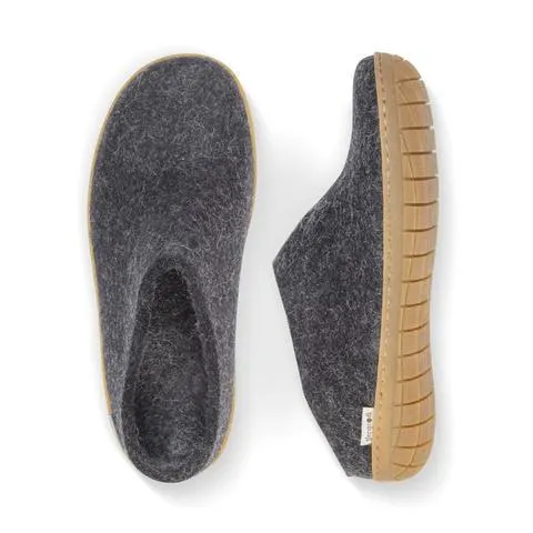 GLERUPS SLIP ON HONEY RUBBER CHARCOAL