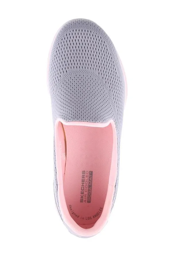 GO WALK 5 GREY/LIGHT PINK