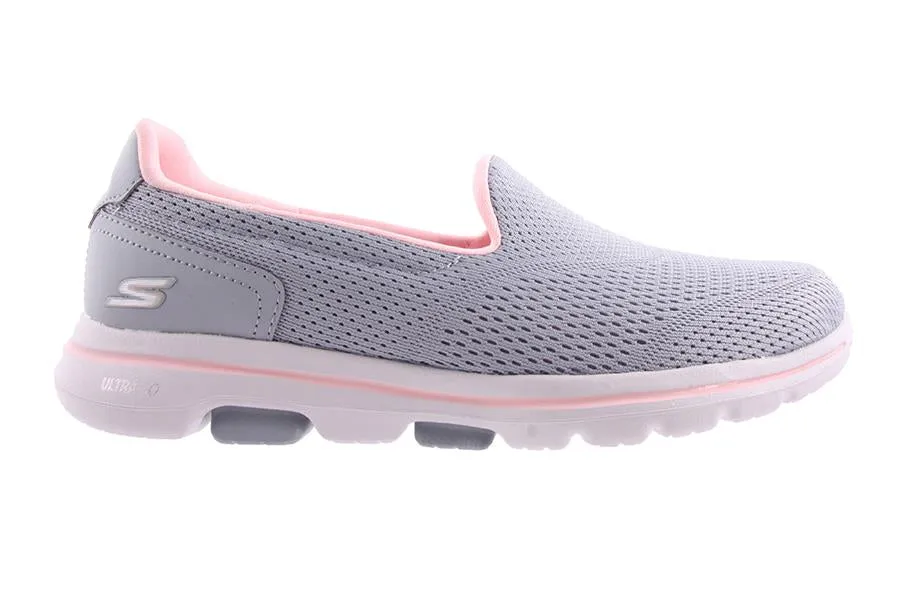 GO WALK 5 GREY/LIGHT PINK