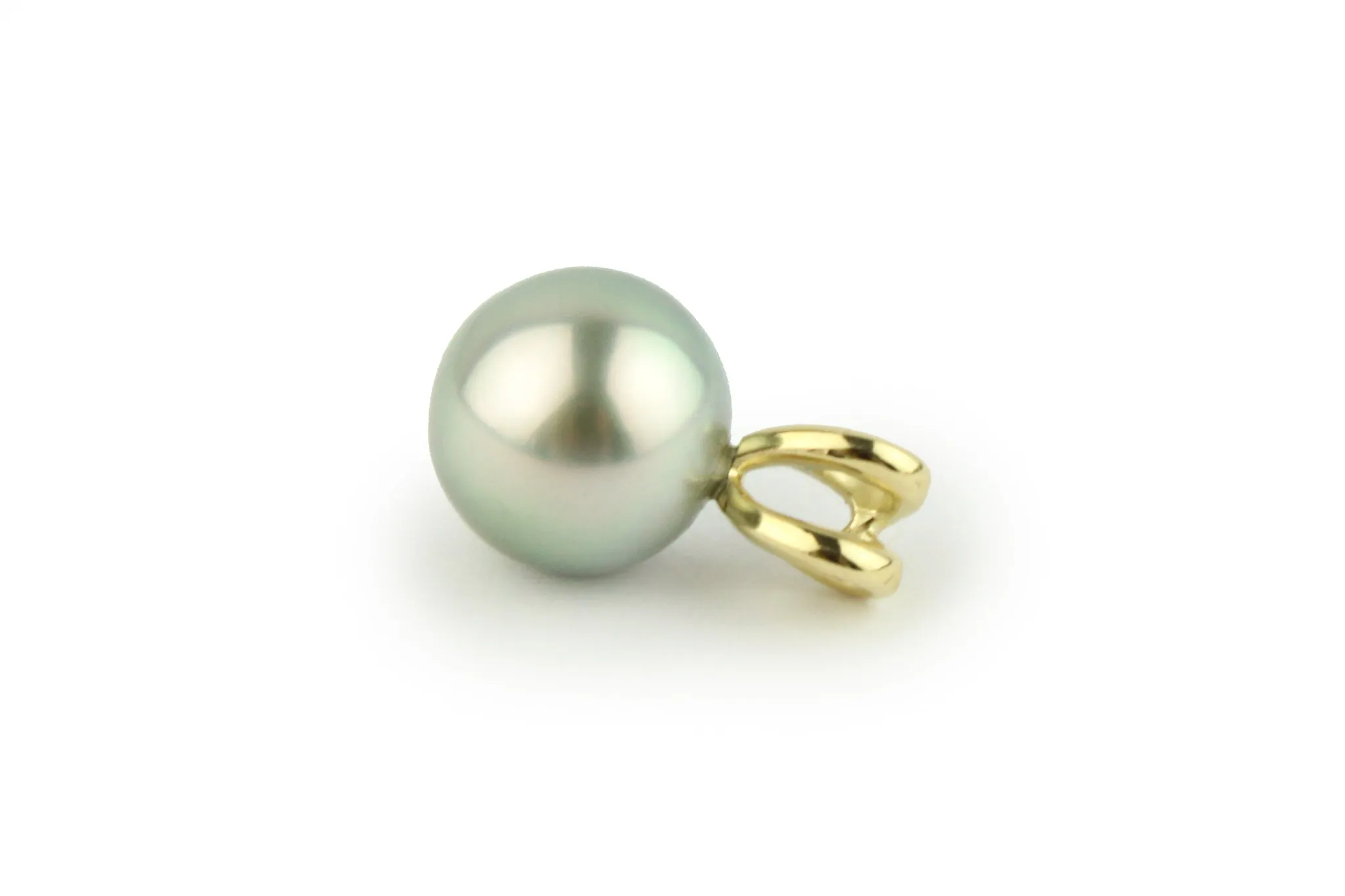 Golden Aqua Peacock 12.5mm Tahitian Pearl Pendant