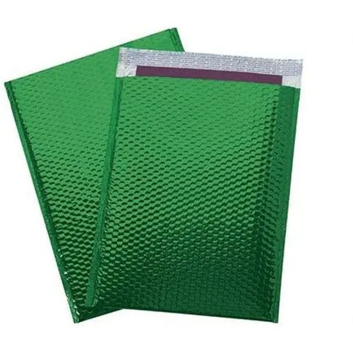 Green	 Metallic Color Bubble Mailer - 	13 x 17.5	 - 	100	/CS