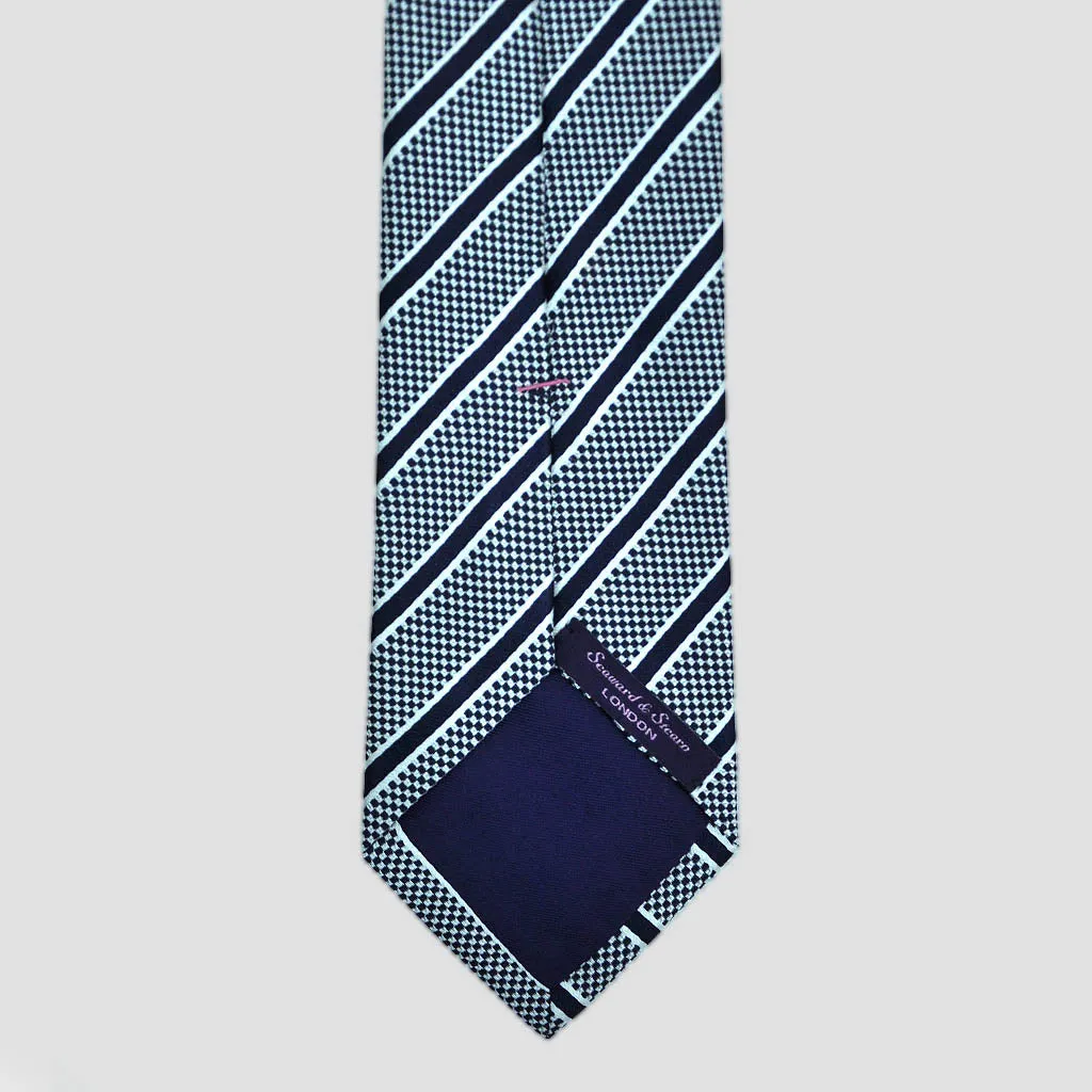 Grey Stripes Silk Tie