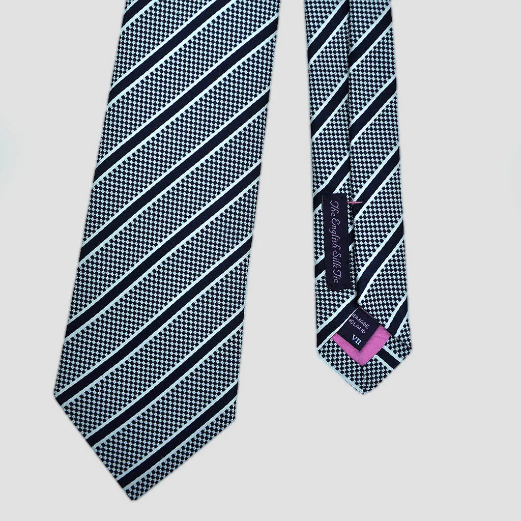 Grey Stripes Silk Tie