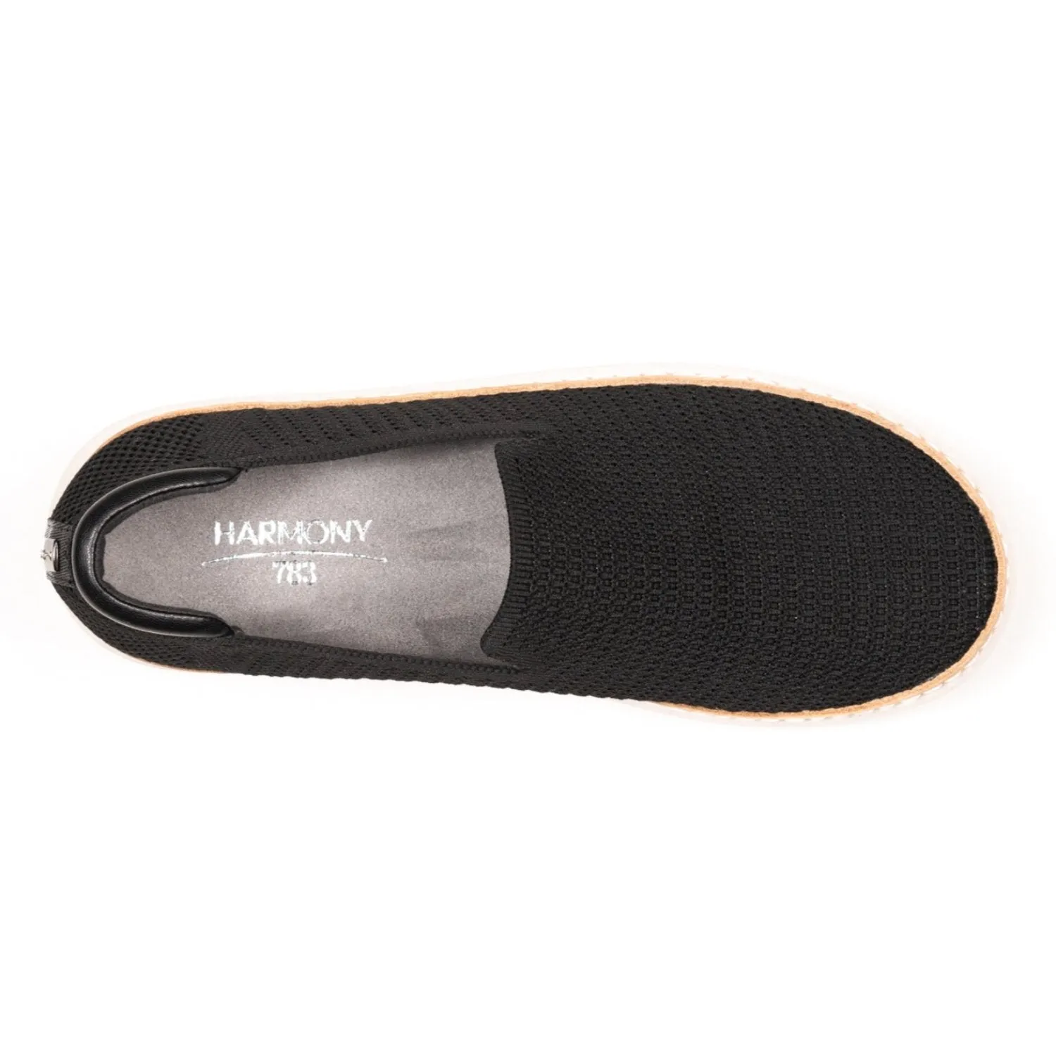 Grounding Slip-On • Black & White Bamboo Knit