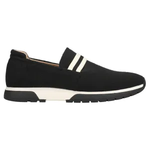 Haddie Black Teddy Knit Slip On Sneakers