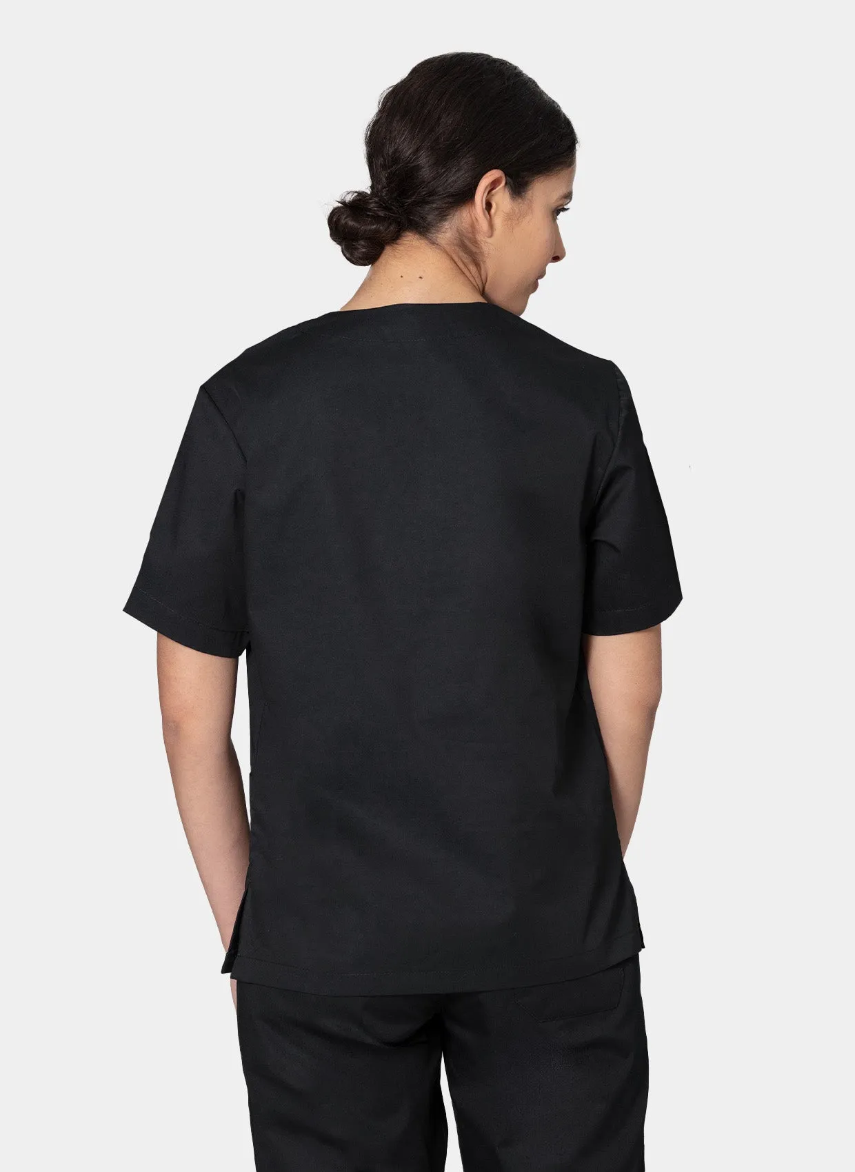 HappyFIT Unisex Scrub Top - Black