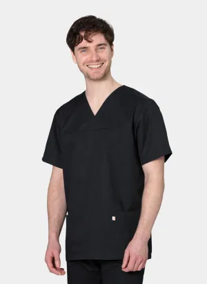 HappyFIT Unisex Scrub Top - Black