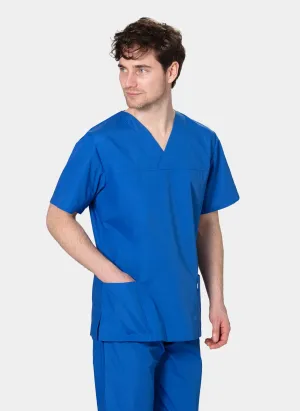 HappyFIT Unisex Scrub Top - Royal