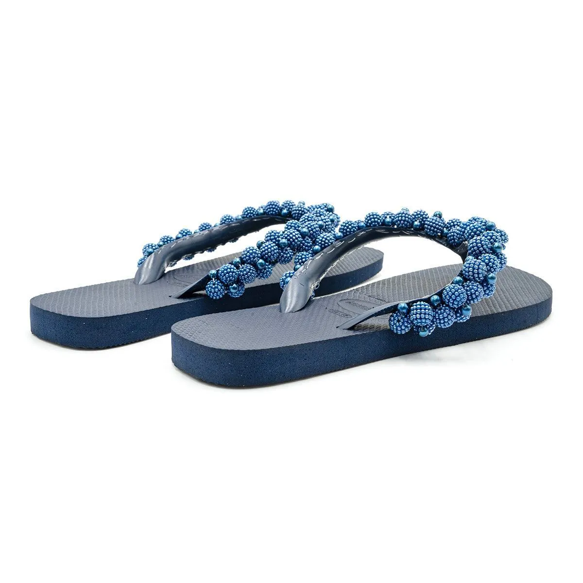 Havaianas Pearl Sandals Flip Flops Rubber Blue Colour For Women