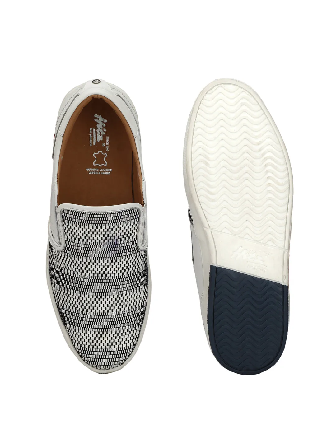 Hitz White Slip-on Luxure Shoes